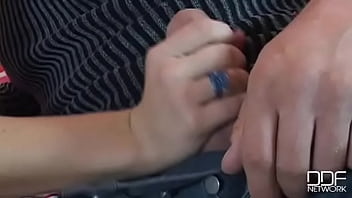 Blond Gobbles Some Beef!