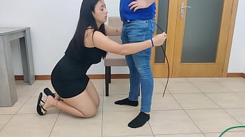 Mature Step Mother Takes Clothes Measures To Her ' Friend