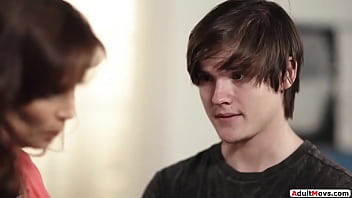 Adultmovs.com - Busty Milf Stepmom Rides Stepsons Cock