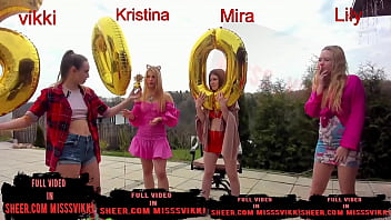 Group Sex With 4 Pussies In The Street. Misss Vikki