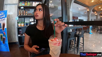 Wet Tattooed Asian Slut Fucks Big Cock Guy After She Played With Herself