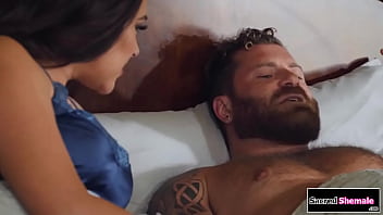 Sacredshemale.com - Ts Eva Maxim And Babe Anal Fuck Her Bf