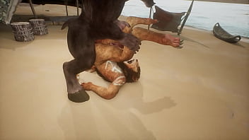 Minotaur Fucks Lion And Cums In His Mouth - Wildlife