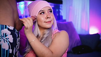 Chubby Blonde With A Cute Face Sucks Her Boyfriend' Cock