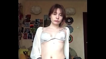 She Took Off Her Underwear On Camera And Showed A Smooth Pussy.