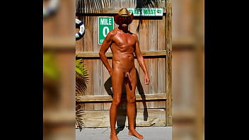 Naked Cowboy In Key West - naked, pool, nude, florida, key-west, fantasy-fest - Video 1604153