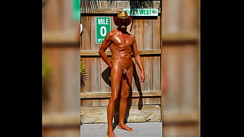 Naked Cowboy In Key West