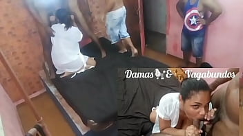 Gang Bang Para A Ultra Vadia Latina Bbw Com Tr_s Homens - Leo Ogro: