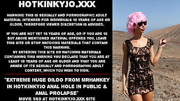 Extreme Huge Dildo From Mrhankey In Hotkinkyjo Anal Hole In Public _ Anal Prolapse