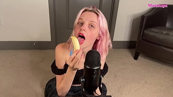 Asmr- Gfe With Banana Sucking