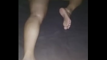 Esposa Hilo Dental Puesto Y Corrida Acostada