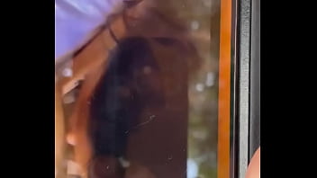 Katrina Jade Sucking My Big Red Cock