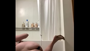 Tranny Gives Herself An Enema