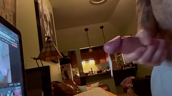 Solo Jerk Cum Shot Big Cock