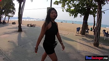 Thaiswinger.me - Big Booty Asian Teen Slut Sucking Big Dick Before Rough Doggystyle Fucking