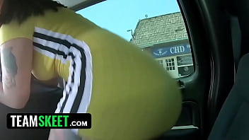 Teamskeet - Gorgeous Brunette Bounces And Twerks Her Thick Booty And Gets Her Pussy Pounded