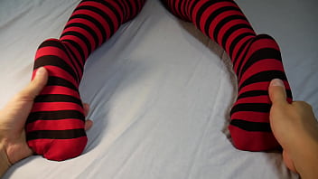 Soles Massage And Tickling, Stripped Socks