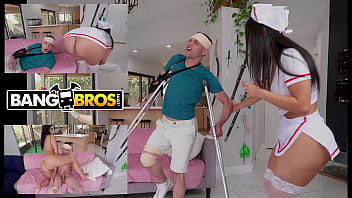 Bangbros - Johnny Love Hijacks His Ailing Curvy Latin Nurse Violet Myers