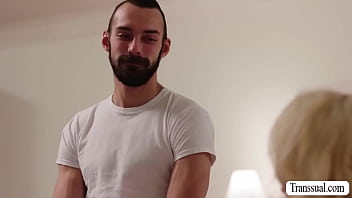 Busty Ts Blonde Barebacked By Boyfriend