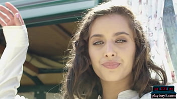 Perfect Big Round Ass Milf Model Uma Jolie Strips In The Back Of A Van For Playboy