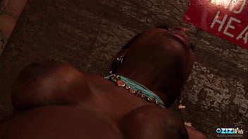 Hot Black Chick Gets Her Pussy Stuffed With A White Cock