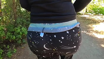 Big Butt Milf Walking At The Park
