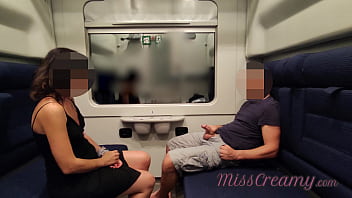 Dick Flash - I Pull Out My Cock In Front Of A Teacher In The Public Train And And Help Me Cum In Mouth 4k - It' Very Risky Almost Caught By Stranger Near - Misscreamy