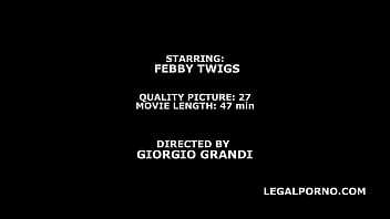 Dap Destination Febby Twigs First Time Dap With Balls Deep Anal, No Pussy, She Likes It And Swallows Gio1369 - anal, stockings, blowjob, panties, brunette, bra, high-heels, deep-throat, american, cum-swallowing, - Video 2672694