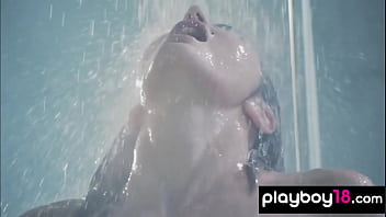 Skinny Babe Gisela Panesi And Her Lesbian Gf Romina Cisneros Took A Shower