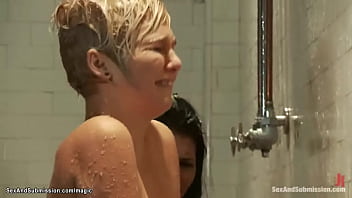 Hot Debtors Tormented With Water