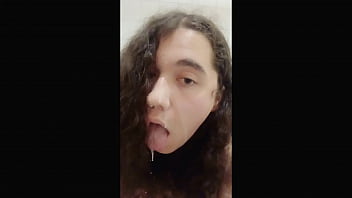 Trans Girl Playing With Cum In The Bath! (-cutiesan)