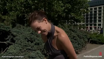 Clamped Nipples Babe Public Fucked