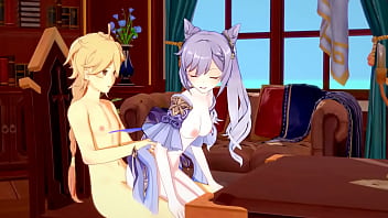 Genshin Impact Hentai - Aether X Ganyu Blowjob And Fucked - Japanese Asian Manga Anime Game Porn