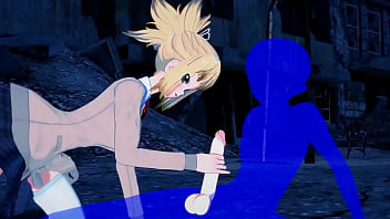 Dr Stone Hentai - Kohaku Boobjob And Handjob - Japanese Asian Manga Anime Game Porn