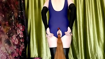 [eronekokun] - Cute Pony Boy In Japanese Swimsuit Play With Self Big Dick