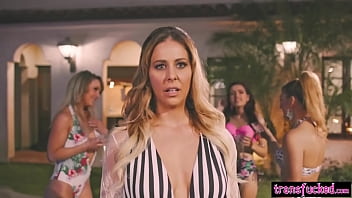 Transfucked.com - Horny Asian Ladyboy Venus Lux On Horny And Wet Big Ass Milf Cherie Deville