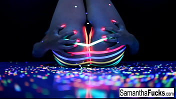 Samantha Saint Gets Off In This Super Hot Black Light Solo - pussy, boobs, blonde, babe, pornstar, ass, bigtits, masturbation, solo, nude, puba, samantha-saint - Video 1571623