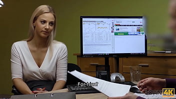 Loan4k. Likable Woman Needs Money But The Creditor Wants To Bang Her