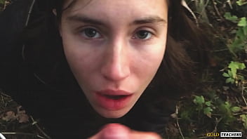 Young Shy Russian Girl Gives A Blowjob In A German Forest And Swallow Sperm In Pov (first Homemade Porn From Family A...