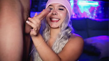 Chubby Blonde Rides Her Stepbrother' Cock