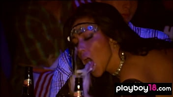 Playboy18.com - Local Big Boobed Star Dallas And Her Gfs Dancing And Stripping On The Pole