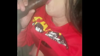 Big Tits Perky Nipples White Girl Passionately Sucks Warm, Hard Bbc In Public Parking Lot