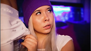 Chubby Blonde Teases And Teases Her Boyfriend' Cock And Gives Him A Footjob