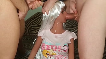 Petite Facefucked By 2 Big Dicks (dollsex) Hd