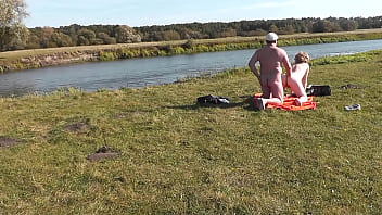 Wild Beach. Nudist Beach. Outdoors On Bank Of River Lover Fucks Doggystyle Beautiful Sexy Milf Frina. Oudoor. Ouside. Naked In Public. Sex In Public