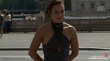 Babe Walked In Public With Vibrator