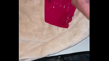 Toy Pussy Stroking Big Cock And Cum On Used Panties