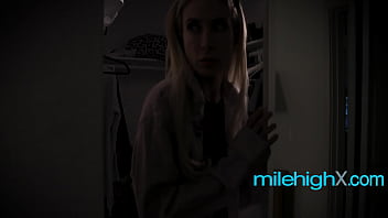 Boyfriend Fucks A Teenie While Gf Hides In Closet