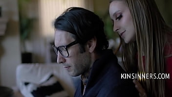 Nerdy Stepdad Caught In A Fix