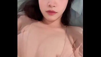 Girl Chill At Her Bed